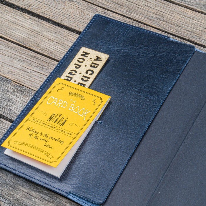 

BARANG TERLARIS GALEN LEATHER Leather Slim B6 Notebook Planner Cover