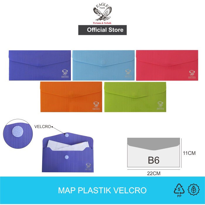 

BARANG TERLARIS Smart Pocket Velcro B6 E 220 EAGLE FILES 1pack isi 12pcs