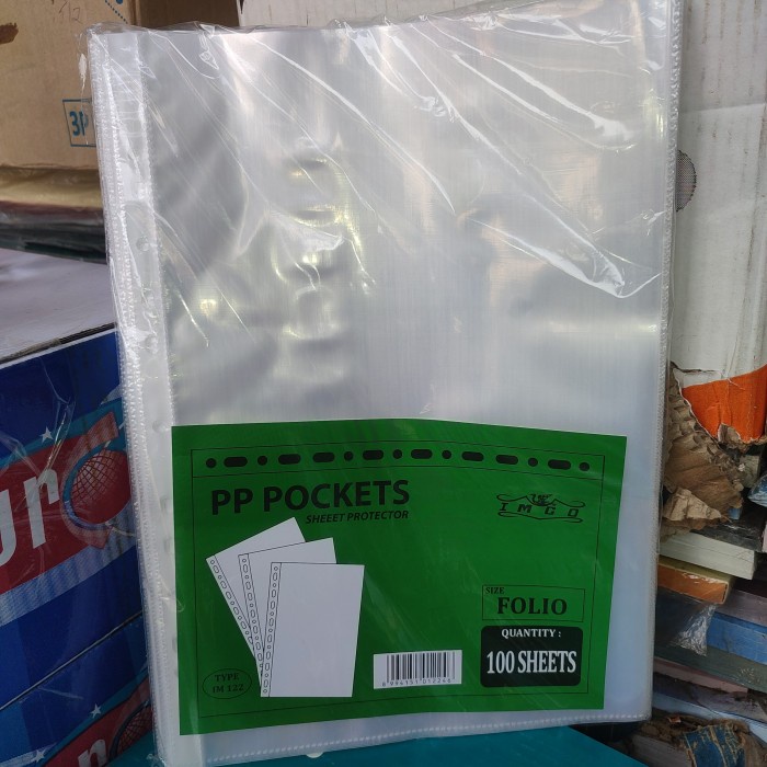 

BARANG TERLARIS pp pocket sheet protector folio pak 100 lembar