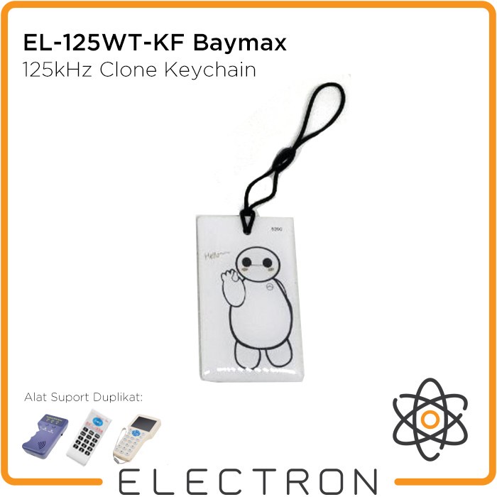 

Ready- EL-125WT-KF Baymax RFID 125kHz T5577 Rewritable Clone Keyfob Copy