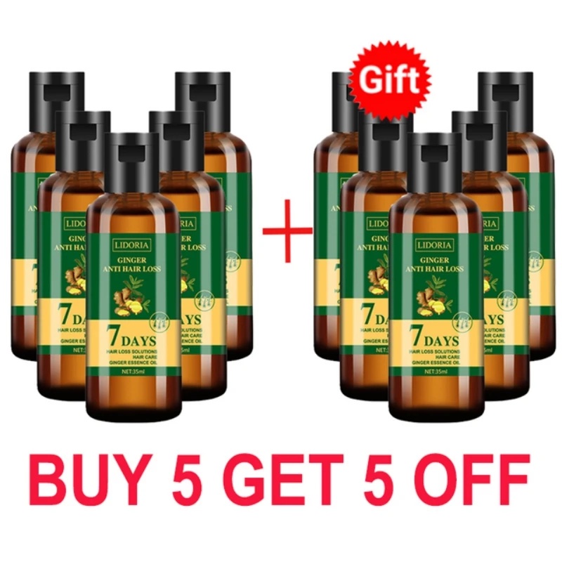 NEW 7 DAYS FAST HAIR GROWTH SERUM GINGER ANTI HAIR LOSS ESSENTIAL OIL PROMOTE REGROWTH THICKEN HAIR