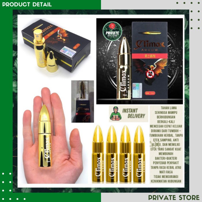 

Obral CLIMAX ARROW DELAY SPRAY - Obat Herbal Semt Kuat Tahan Lama Pria Keras Oles Luar Asli