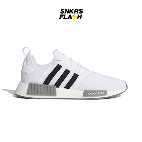 ADIDAS Nmd R1 Primeblue White Black Grey Sepatu Sneakers Unisex - GZ9261 - Size 38
