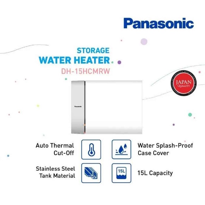 PANASONIC WATER HEATER LISTRIK DH-15HCMRW