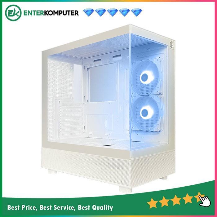 Ready Casing PC CUBE GAMING COMSEL WHITE - ATX Gaming Case - Tempered Glass