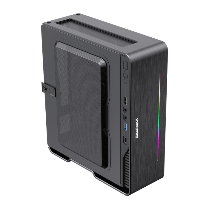 Ready GameMax Violin Black Ultra Slim Mini-ITX PC Case