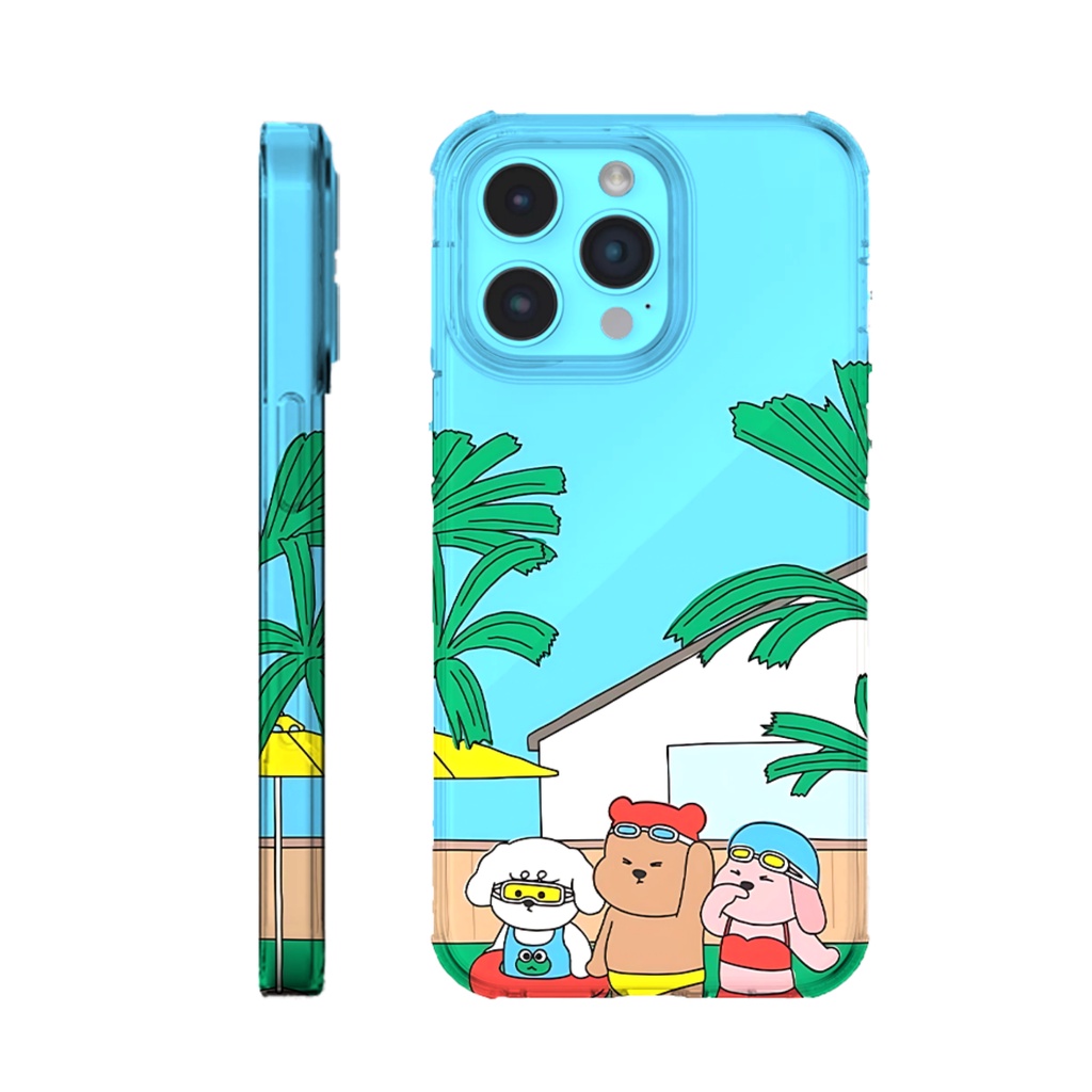 Hardcase Kartun Beruang Lucu Iphone Xr Iphone 7/8 Iphone 15 pro Max Iphone 16 Iphone 11 Iphone 14