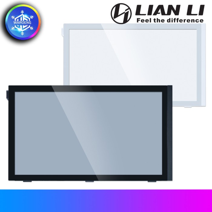 Ready LIAN LI A3 WHITEBLACK - Left Side Glass Panel for A3 m-ATX