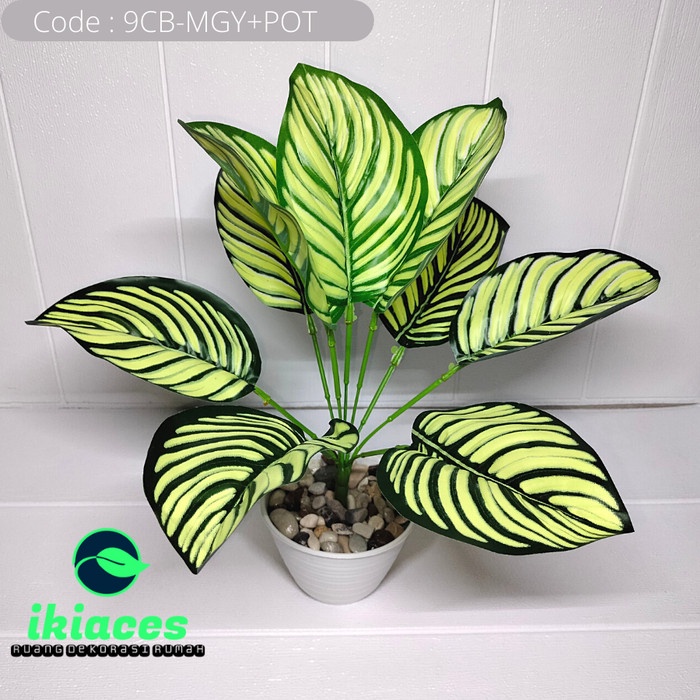 New- BUNGA PLASTIK BUNGA KELADI POT HOMEDECOR TANAMAN ARTIFICIAL ARTIFISIAL