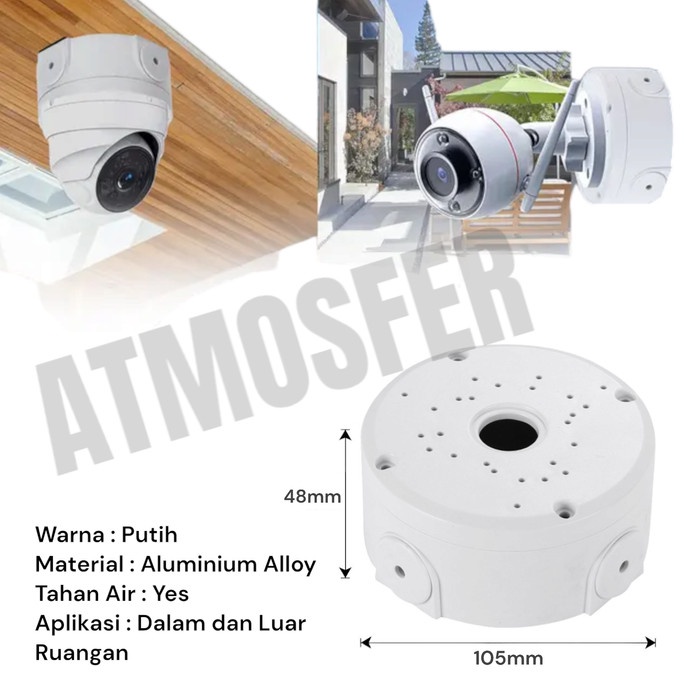 DURADUS Cctv Outdoor Indoor Junction Box Cctv Aluminium Alloy Outdoor Indoor bulat Aluminium Alloy
