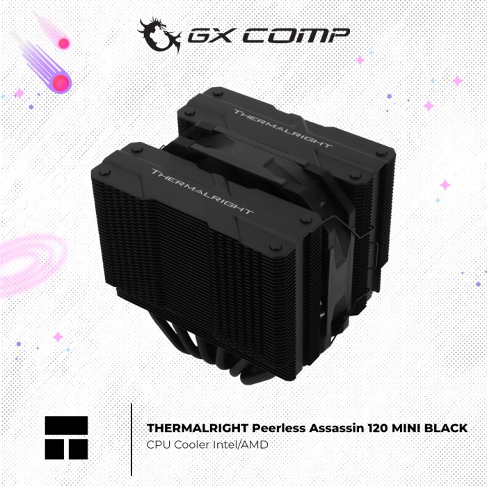 Ready THERMALRIGHT Peerless Assassin 120 MINI BLACK CPU Cooler Intel/AMD