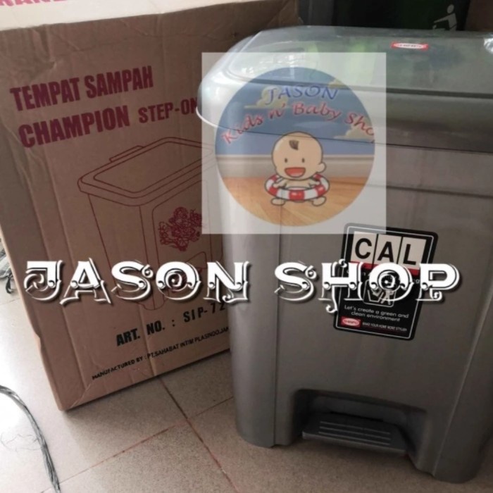 Ready Tempat sampah besar Shinpo 70 liter (model injak)/Tempat sampah Shinpo Murah