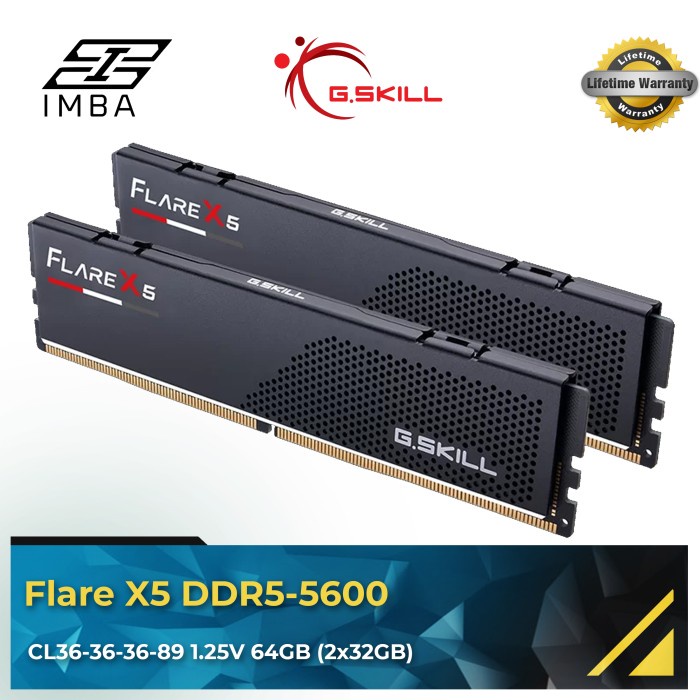 Ready G.Skill Flare X5 64GB (2x32GB) DDR5 5600MHz [RAM]