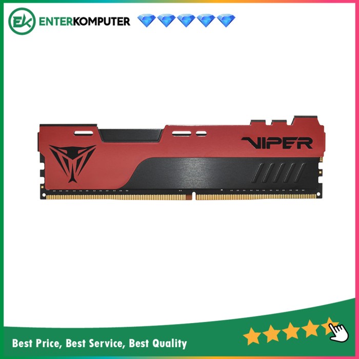 Ready RAM Patriot DDR4 Viper Elite II Single Channel PC25600 8GB (1x8GB) - PVE24 8G 320 C8 / RAM 8GB