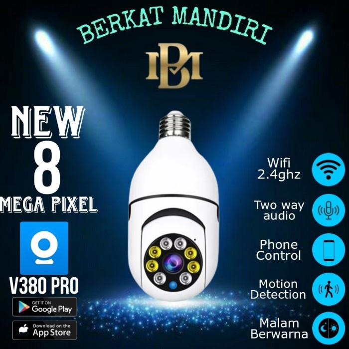 IP BOHLAM 8MP APP V380/V380 PRO PANORAMIC IP KAMERA CCTV