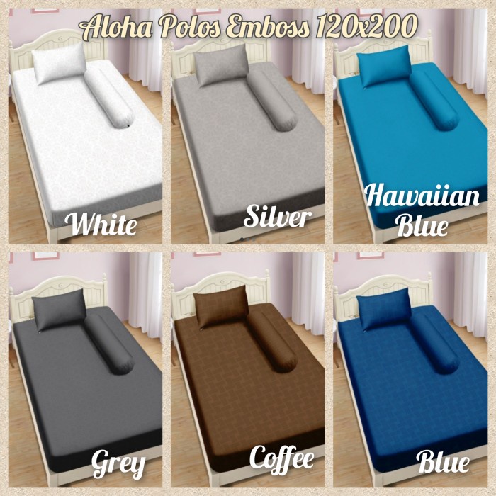 New- Sprei Polos / Emboss Aloha single 120x200