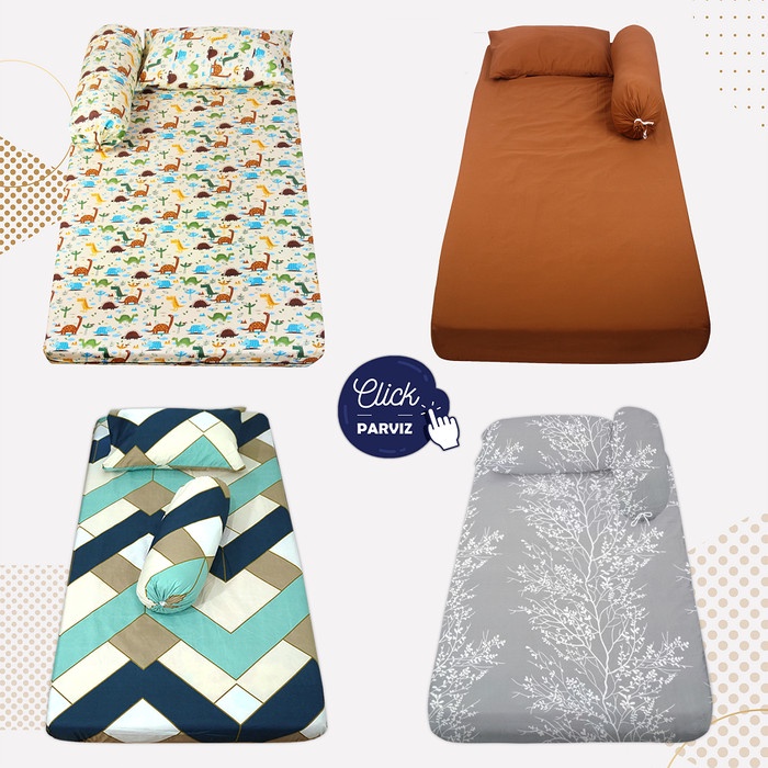 New- Sprei 160x200 Sprei No 2 Ukuran Queen - Sudut Karet