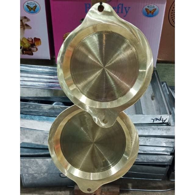 PREMIUM Loyang - Cetakan Apam Pinang Bangka Martabak Manis Kuningan 15cm