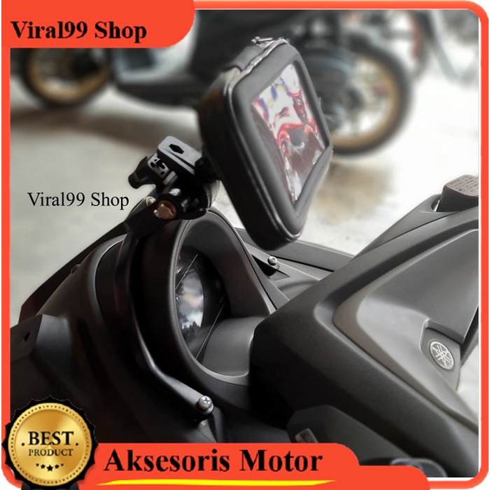 PREMIUM Paket Holder HP Pegangan HP Tempat HP waterproof Motor Nmax