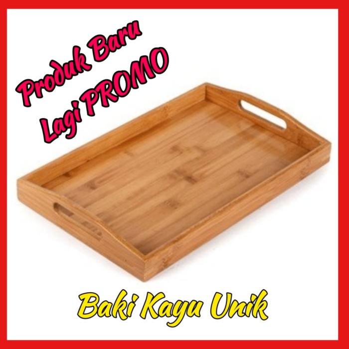PREMIUM Nampan Kayu - Baki unik