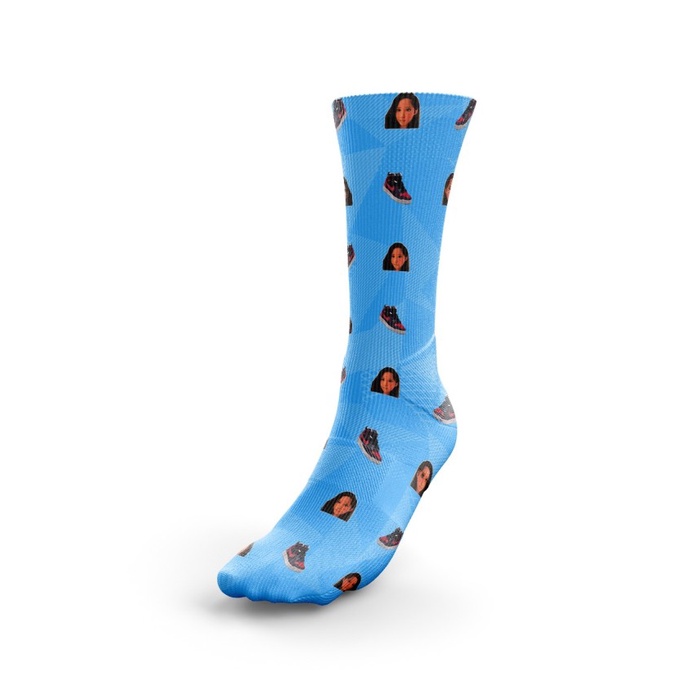 PREMIUM Kaos Kaki Custom (Full Printing/Sublime) - satuan