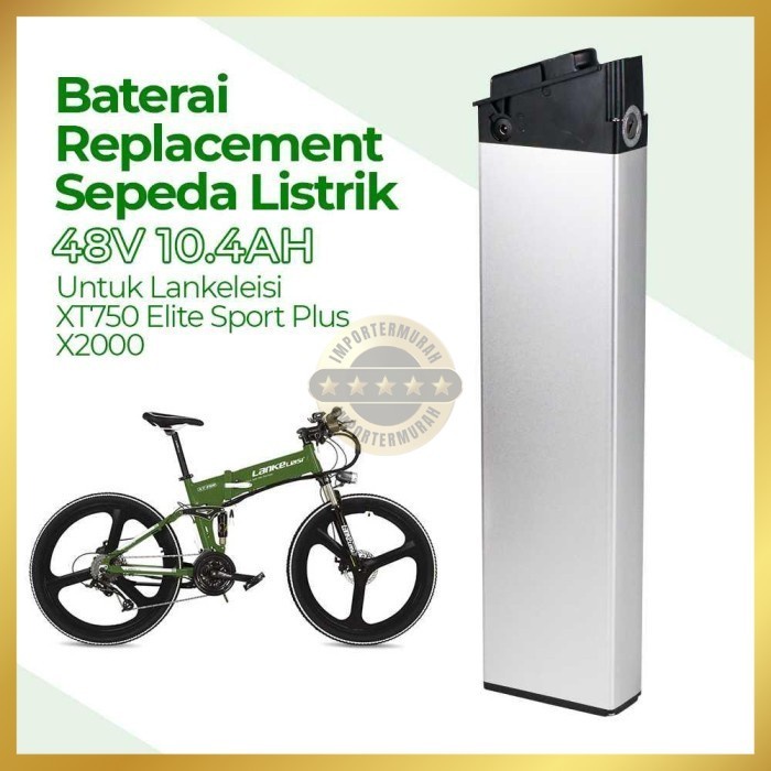 Best seller Baterai Sepeda 48V 10.4AH Lankeleisi XT750 Elite Sport Plus X2000 Terlaris