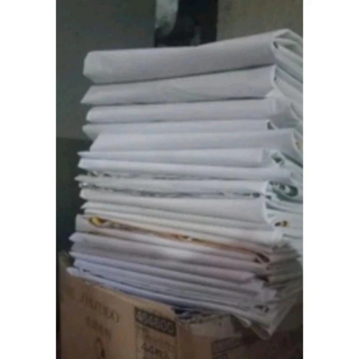 TERLARIS Banner spanduk flexy 5x4 / 4x5 meter POLOS Bekas sisa produksi