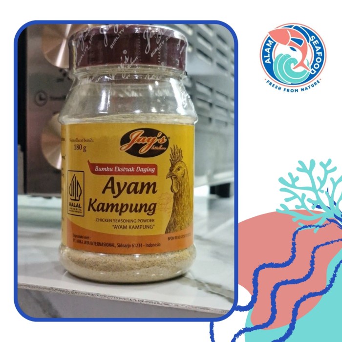 

Promo Terbatas Jays Bumbu Ekstrak Daging Ayam Kampung Chicken Seasoning Powder 180G Aman