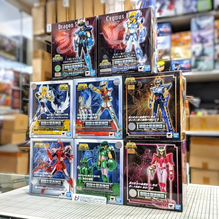 SCM EX Saint Seiya Pegasus Cygnus Hyoga Dragon Shiryu Phoenix Ikki Andromeda Shun Sky Cloth Saint