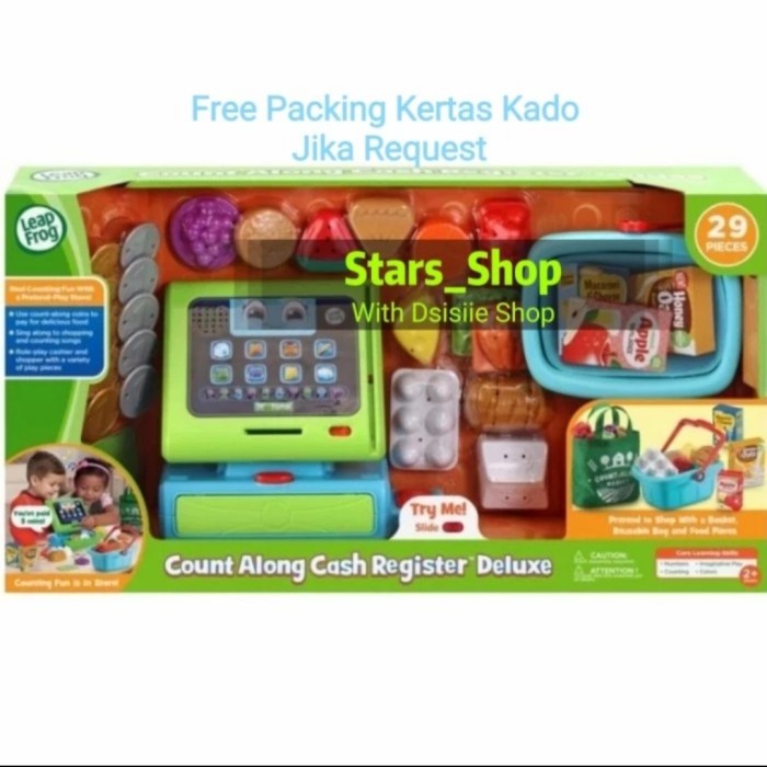 BISA GOSEND Leap Frog Count Along Cash Register Deluxe Ori - Mainan Kasir Leapfrog