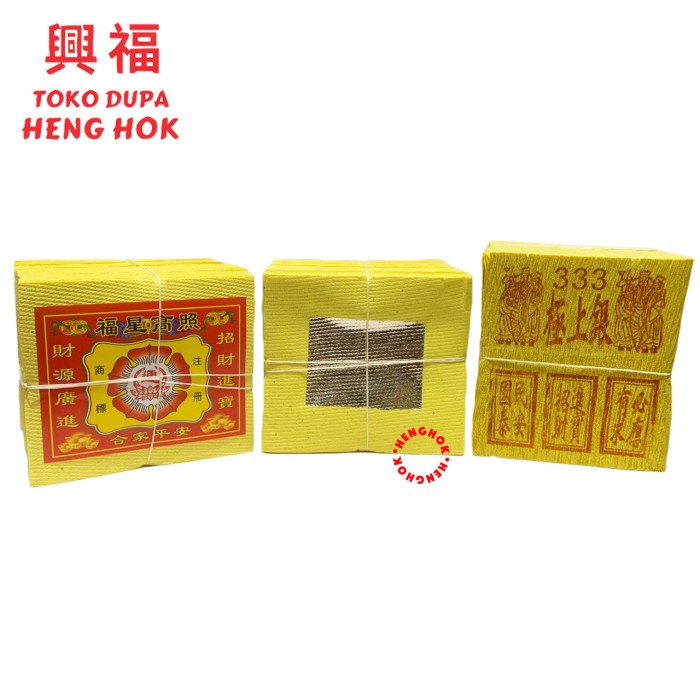 

Sale Terbatas Kertas Sembahyang Perak / Guncua / Gun 333 Import Aman