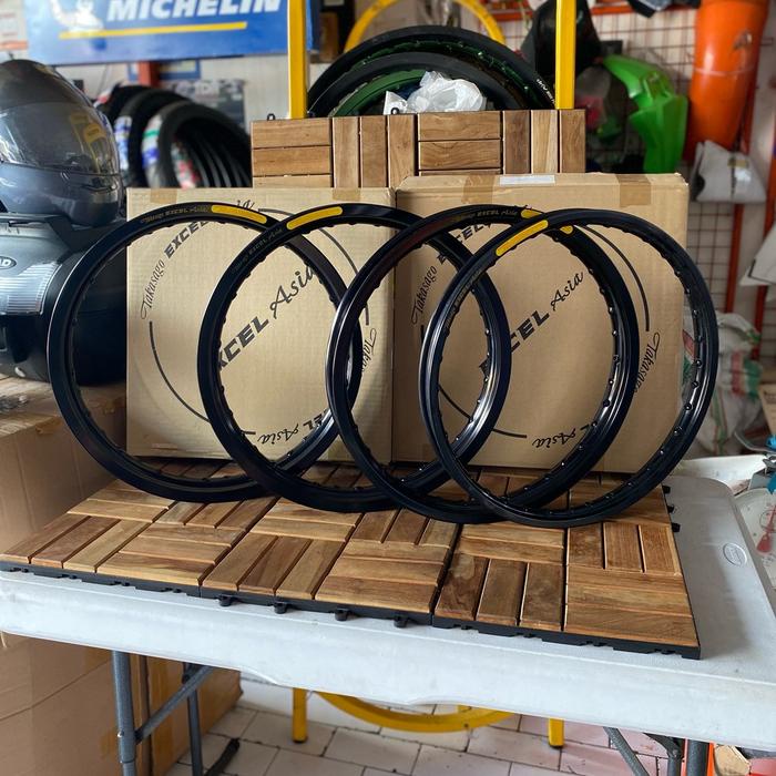 Velg takasago excel asia tea black ring 17 dan 18
