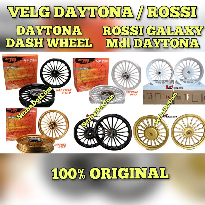 VELG ROSSI GALAXY Mdl DAYTONA SCOOPY BEAT XEON MIO M3 VARIO 125 150