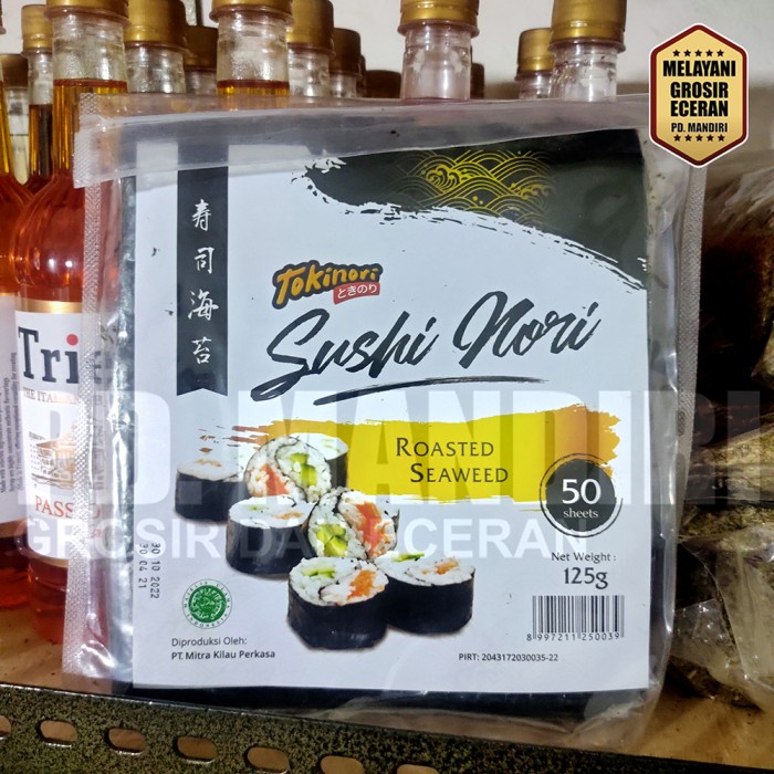 

TOKINORI SUSHI NORI ROASTED SEAWEED ISI 50 SHEET 125 GR