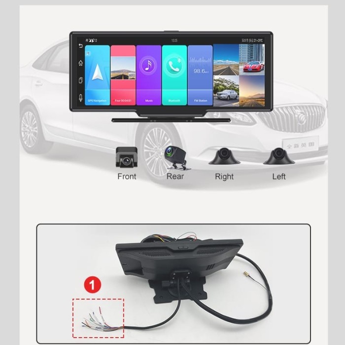 Grosir Dashcam 4 Kamera + Gps Tracker 4G + Android Untuk Mobil / Truk