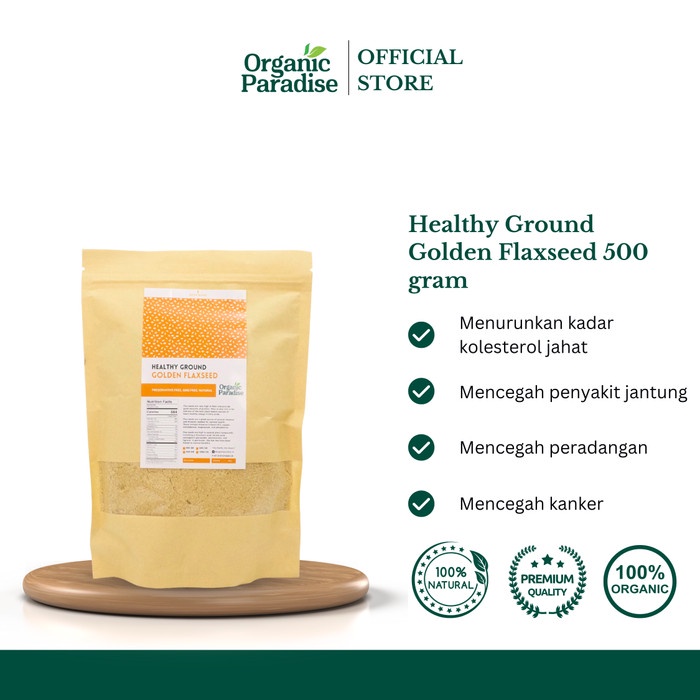 

Ground Golden Flaxseed 500 gram / Golden Flaxseed Halus 500 gram
