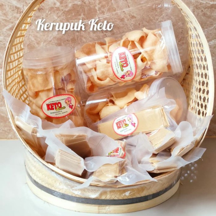 

Kerupuk Keto Original Premium 1 Toples Halal Rendah Karbohidrat