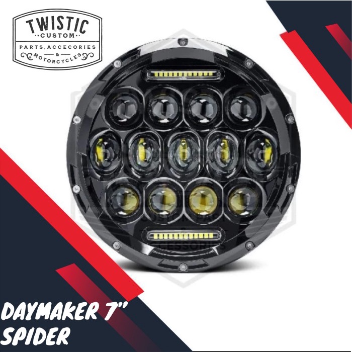DAYMAKER SPIDER EYE 7 INCHI LAMPU LED 75W KAWASAKI W175