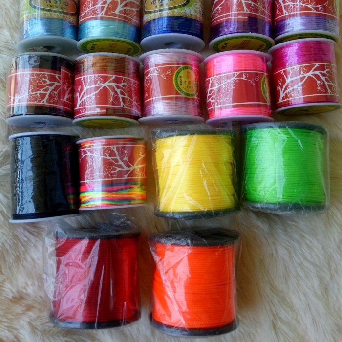 TALI SATIN / BENANG / TALI CINA CURD UKURAN 1MM