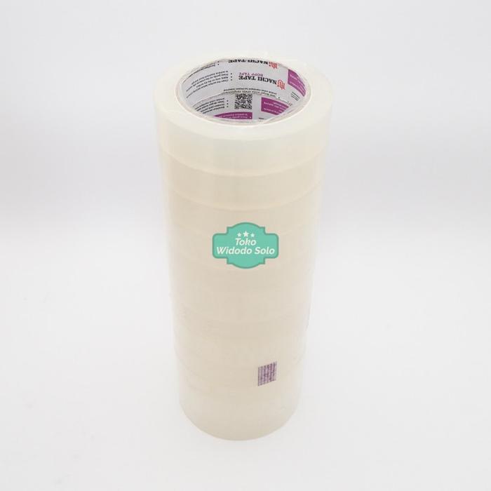 

Produk Viral Isolasi Opp Nachi Tape Bening 24Mm 1 Inch Transparan Loose Pack 72 Yards - 12 Buah