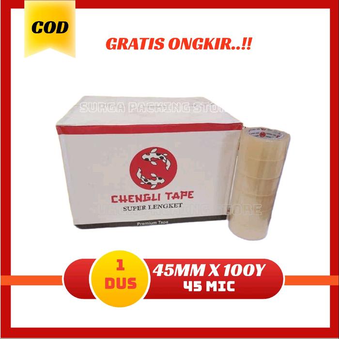 

Barang Terlaris Lakban Bening 100 Yard / Lakban Coklat 100 Yard / Lakban Dus Isi 72Pcs Cod