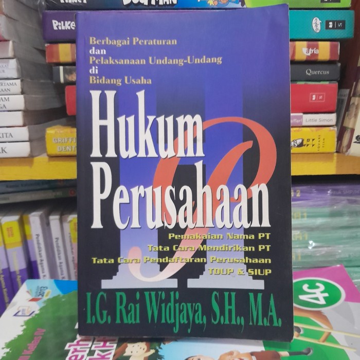 

SALE !!! HUKUM PERUSAHAAN - I.G. RAI WIDJAYA, S.H., M.A. READYY