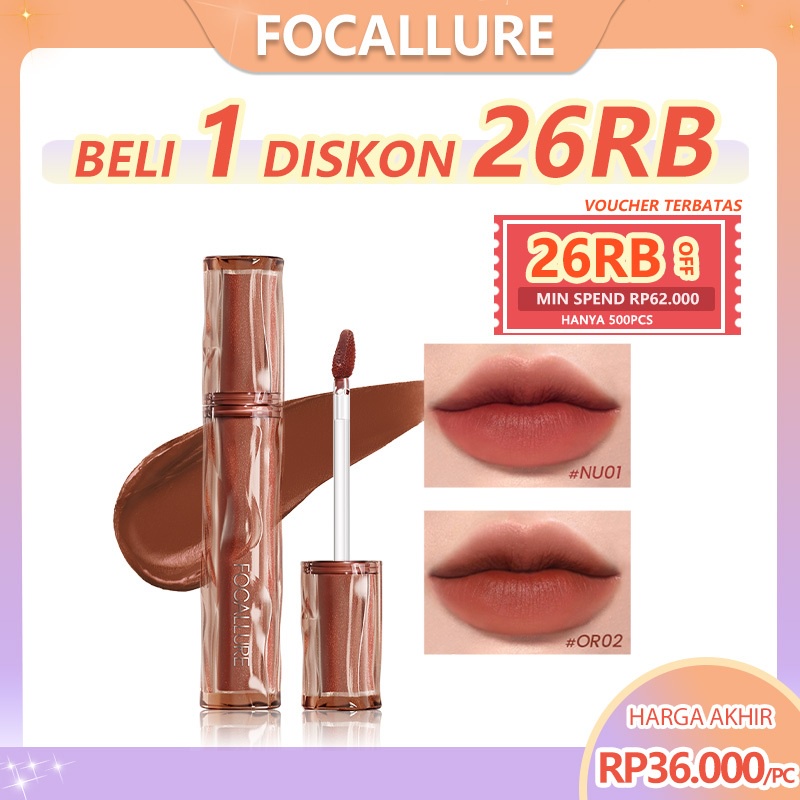 FOCALLURE Pro-blur Airy Velvety Tint Matte Mossue Long-lasting Lip cream Waterproof Airy-lip