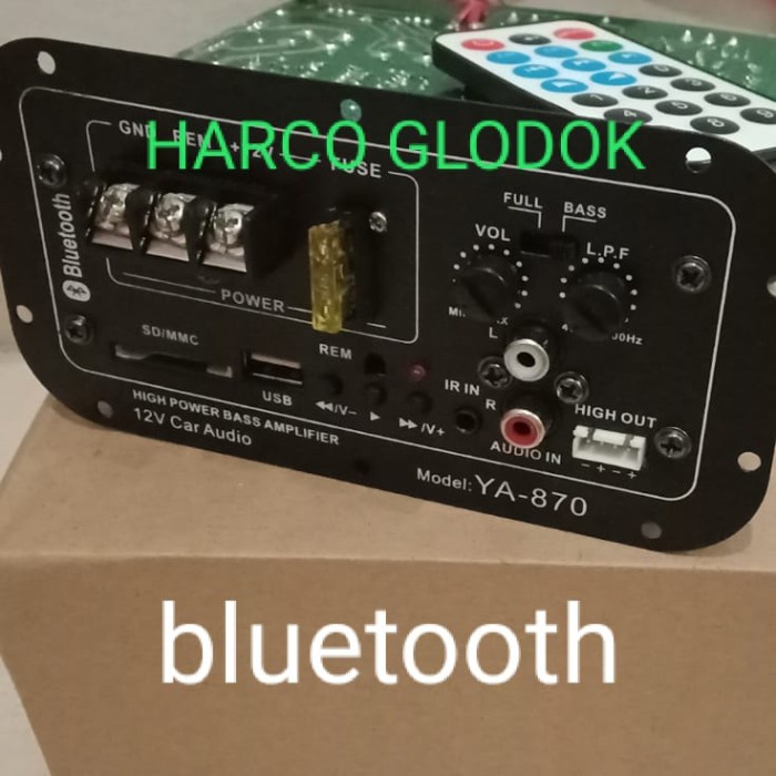 Gercep Kit Basstube Subwoofer Ya-870 Bluetooth Usb-Sd 350Watt