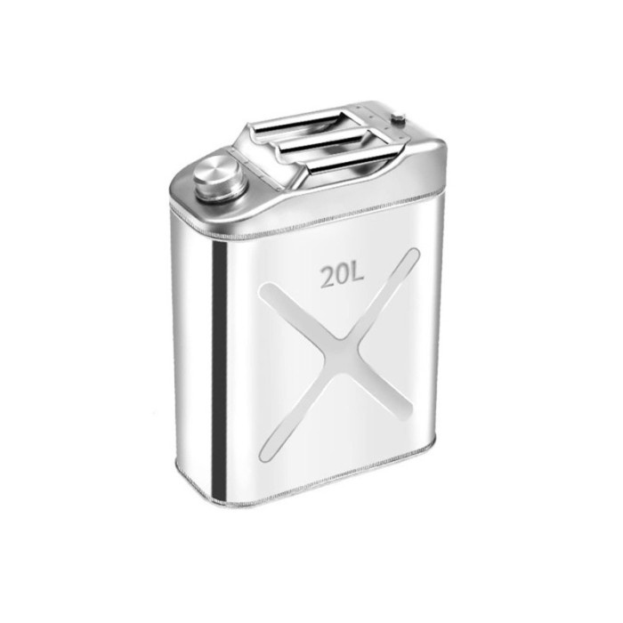 Jerigen Besi 10L 20L Jerigen Army 304 Stainless Steel Tangki Bensin Jerry Can Anti Karat