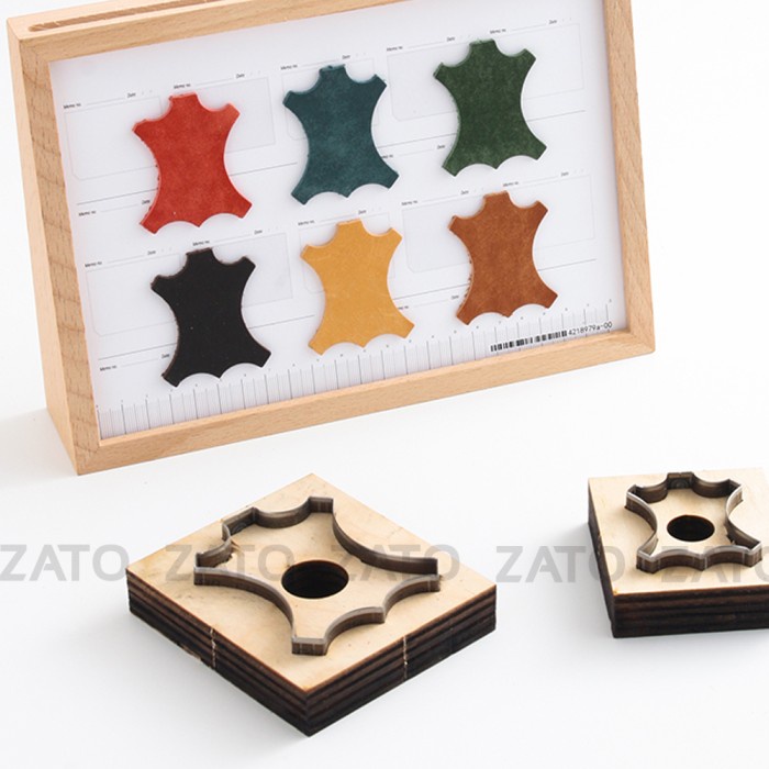 

Sample Leather cutting template - pisau pons - leather tools