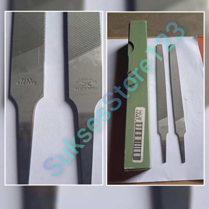Nicholson Kikir Flat Plat File 4" 6" 8" 10" 12" Asli Eropa