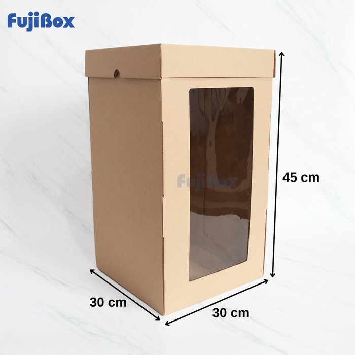 (Expert) ( 5 Pcs ) KOTAK BOX DUS KUE TART TINGGI 30 x 30 x 45