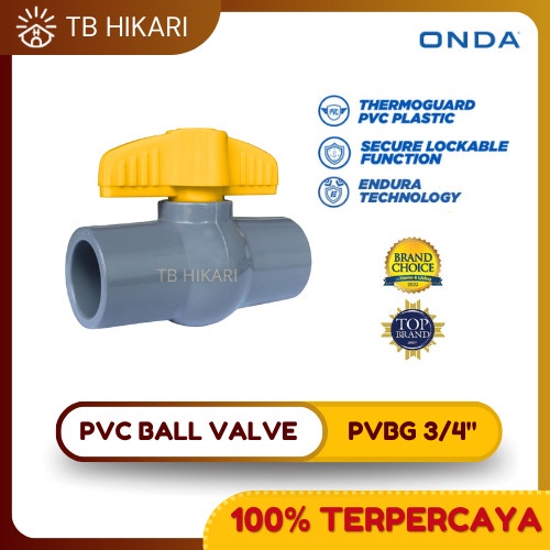 ONDA Ball Valve PVC / Stop Kran PVBG/PVCBG 3/4”
