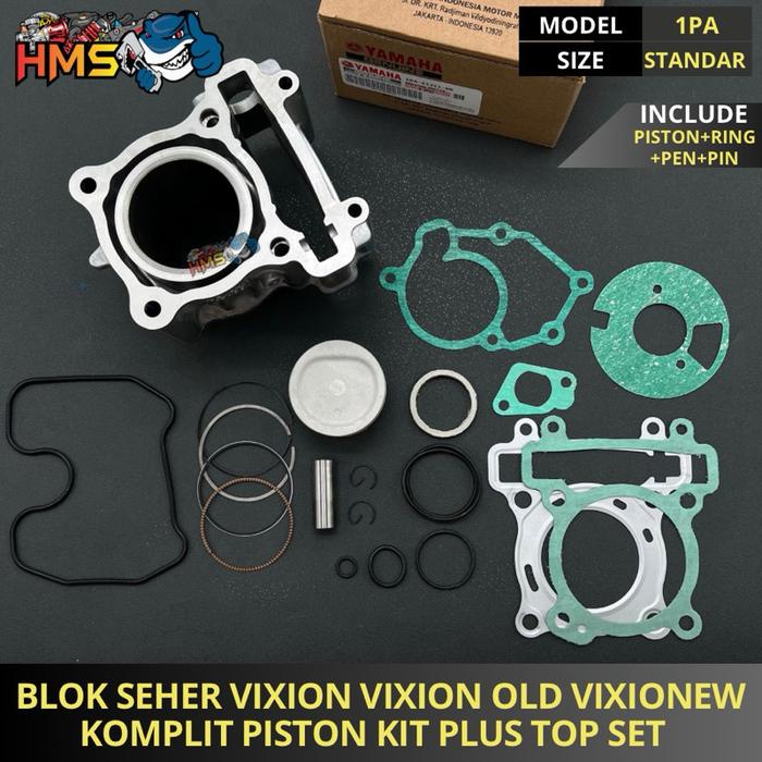 Blok Seher Komplit Vixion Vixion New Vixion Old 1PA Plus Piston Kit Ring Seher Sepaket